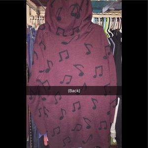 Musical notes sweater